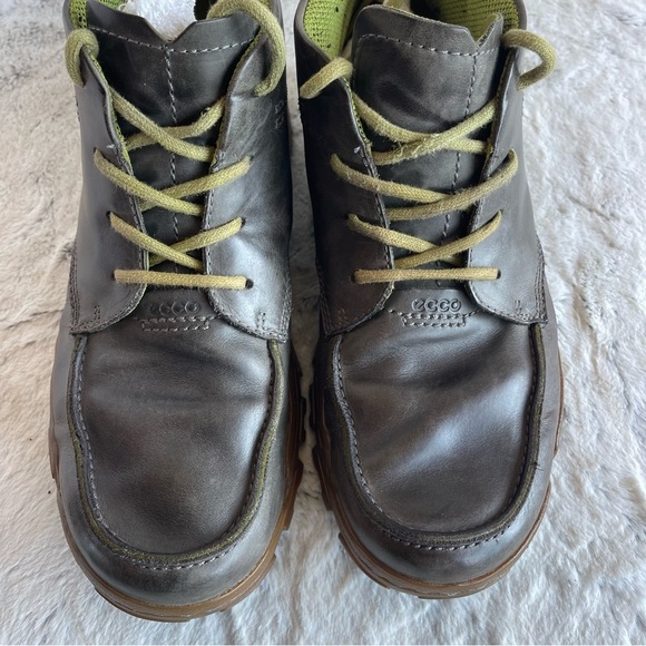 Ecco Stylish Green  Leather Men's Shoes 43 (10US) - Picture 9 of 14